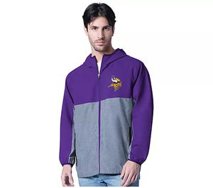 Officially Licensed Men's Lightweight Full Zip Jacket w/ Hood