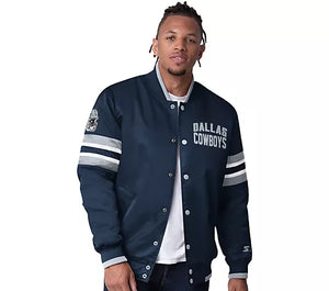 Dallas Starter Satin Twill Snap Front Jacket