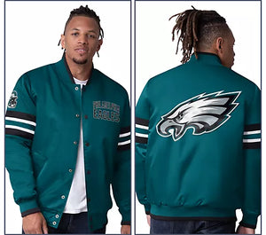 Starter Satin Twill Snap Front Jacket